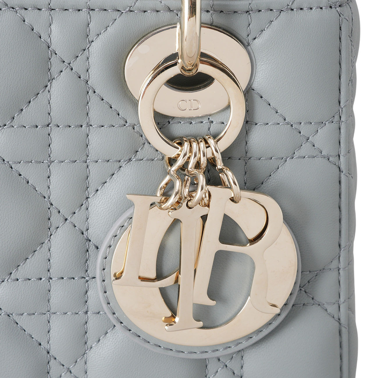 CHRISTIAN DIOR(USED)디올 레이디디올 스몰 스톤그레이